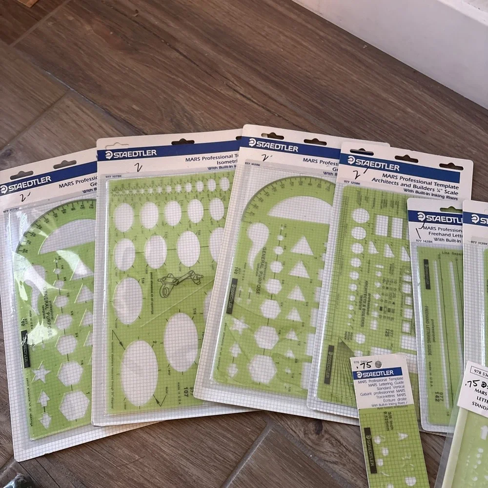 13 New In Packing Vintage Templates Stencils Staedtler